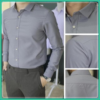 [FORM CHUẨN - XẢ KHO GIÁ SỐC] Áo sơ mi - Áo sơ mi lụa cao cấp - Chất liệu lụa trơn, không nhăn không bai, mặc cực mát.