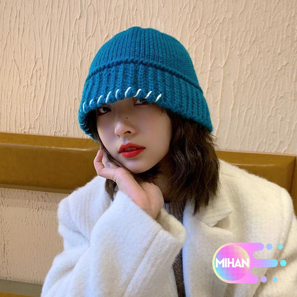 Nón Len Tai Bèo Dày Dặn Giữ Ấm Mùa Đông Nhiều Màu Sắc Kiểu Hip Hop MIHAN1