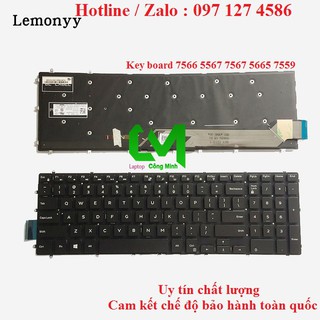 Bàn Phím Laptop DELL Insprion 15 7559 5567 7567 5665 7566 15-7000 5765 5767 5565 - Có Đèn Led