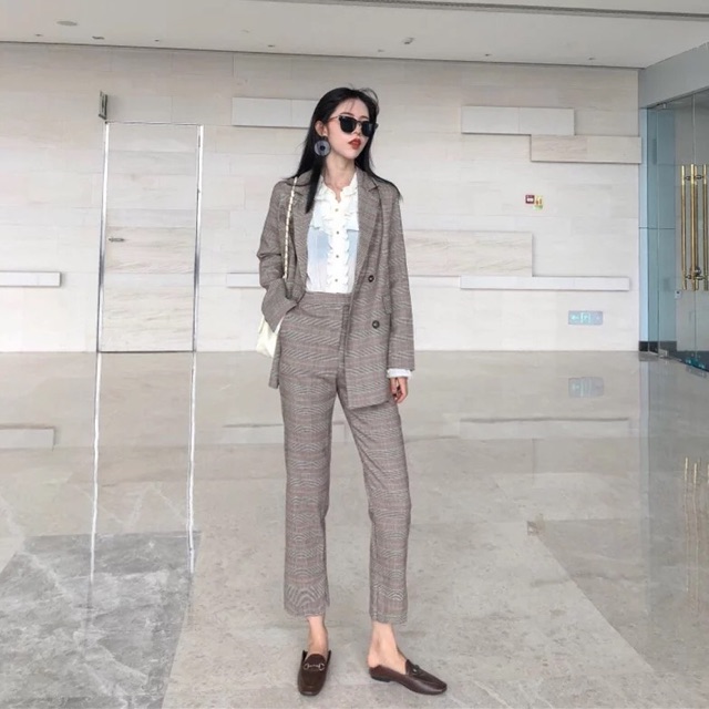 Set áo vest + chân váy/quần tây có bán rời
