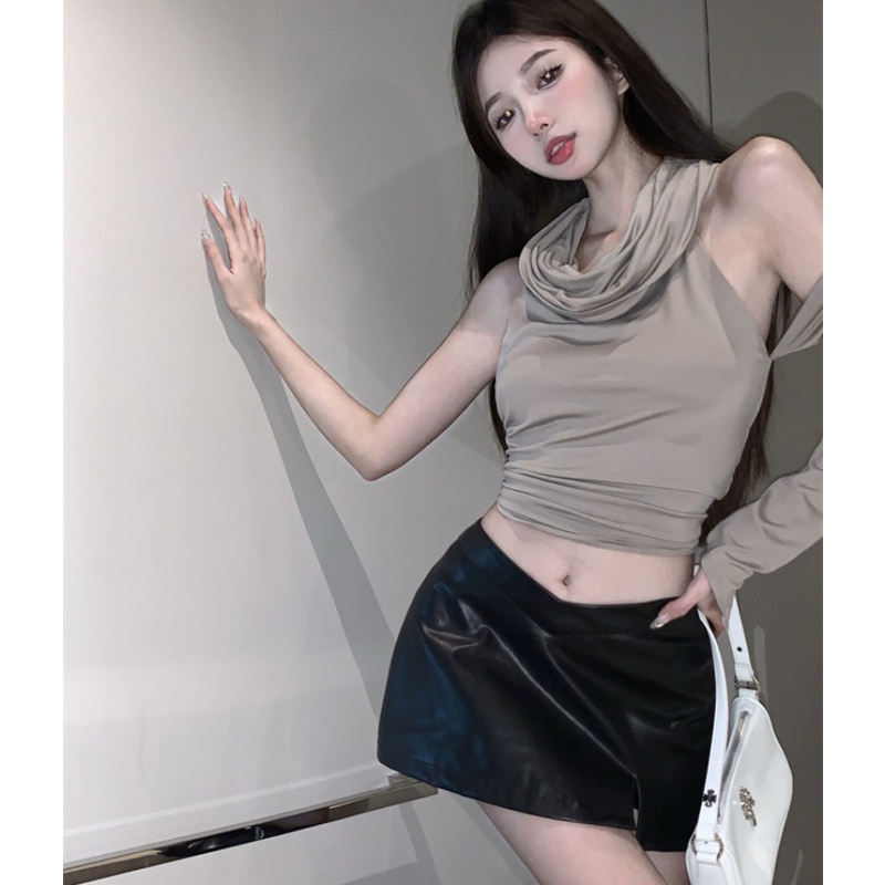 Áo Thun Có Mũ Trùm Dáng Ôm Thiết Kế Quyến Rũ Thời Trang