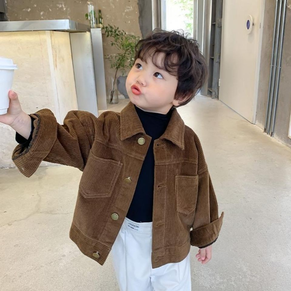 Áo khoác mùa thu phong cách Hàn Quốc hàng mới dành cho bé trai 2021