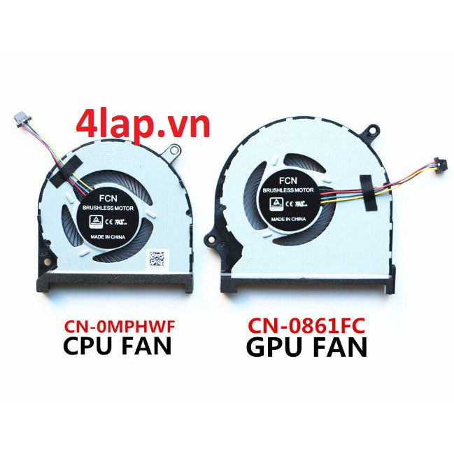 Thay FAN Quạt Tản Nhiệt CPU - GPU Laptop Dell INSPIRON 7590 7591 P83F