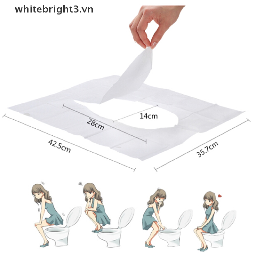 Set 10 Ghế Ngồi Bồn Cầu Dùng Một Lần Tiện Lợi