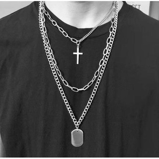 Dây Chuyền Nhiều Lớp Phong Cách Hip Hop