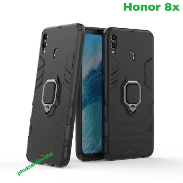 Ốp lưng Huawei Honor 8x Iron Man Iring cao cấp giá đỡ xem phim siêu bền