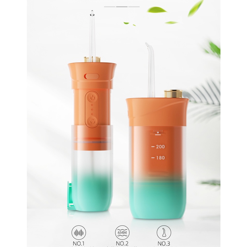 Máy tăm nước cầm tay, tăm nước oral mini vệ sinh răng có thể gấp gọn mẫu mới nhất 2021 tiện lợi an toàn