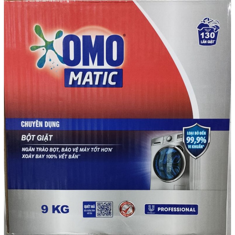 BỘT GIẶT OMO CHUYÊN DỤNG 9KG