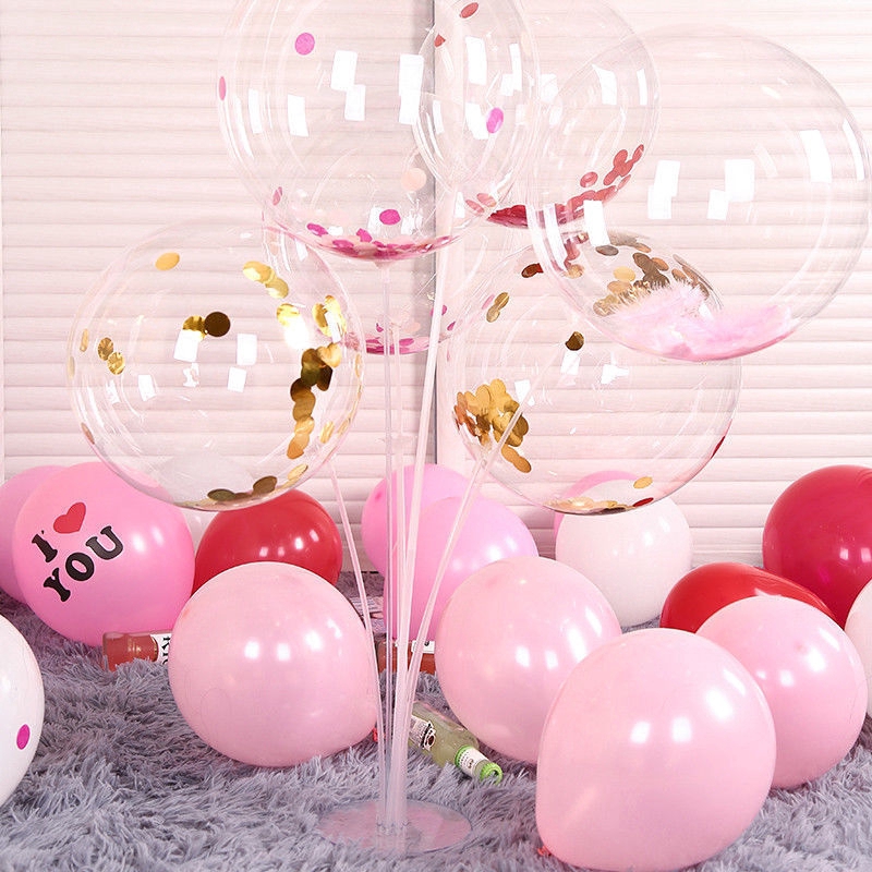 Bong Bóng Bobo Globos / Bong Bóng Trong Suốt 10 18 24 36 Inch Trang Trí Tiệc Cưới / Giáng Sinh