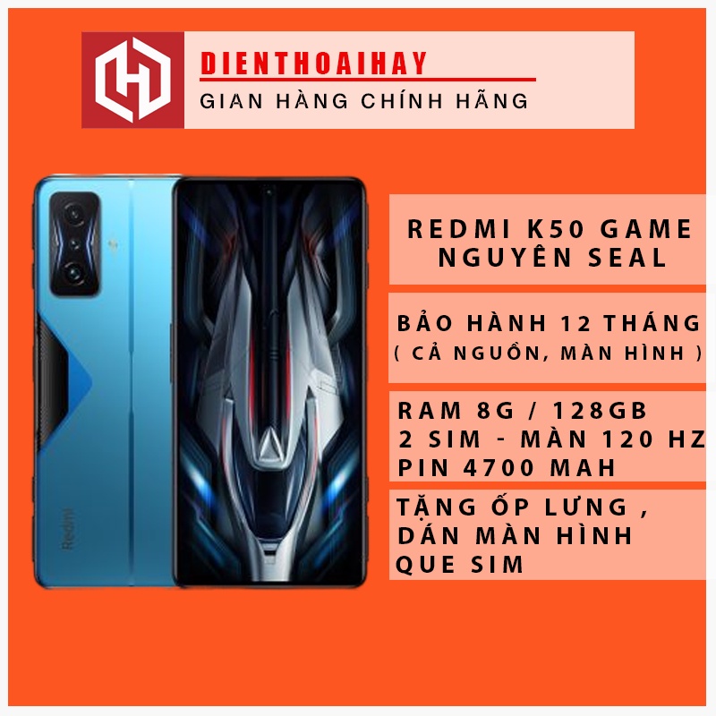 Điện thoại Xiaomi Redmi K50 Gaming Game 5G Snapdragon 8 Gen 1 Nguyên Seal BH 12 Tháng Cả Nguồn + Màn Hình + Vân Tay