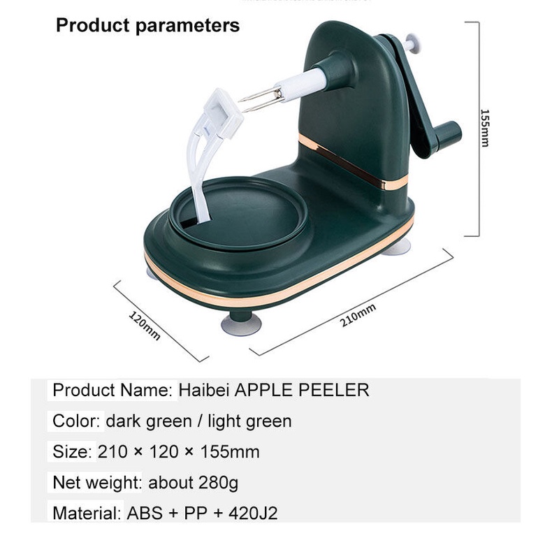 Dụng cụ gọt vỏ táo KAIMEIDI quay tay tiện lợi