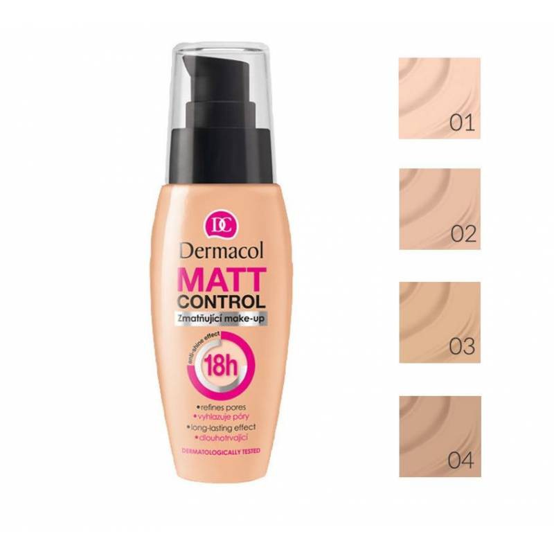 [Mã FMCGM100 - 10% đơn 500K] [COMBO] Trang Điểm Cho Da Dầu Nhiều Khuyết Điểm Kiềm Dầu 18h DERMACOL MATT CONTROL 18H | BigBuy360 - bigbuy360.vn