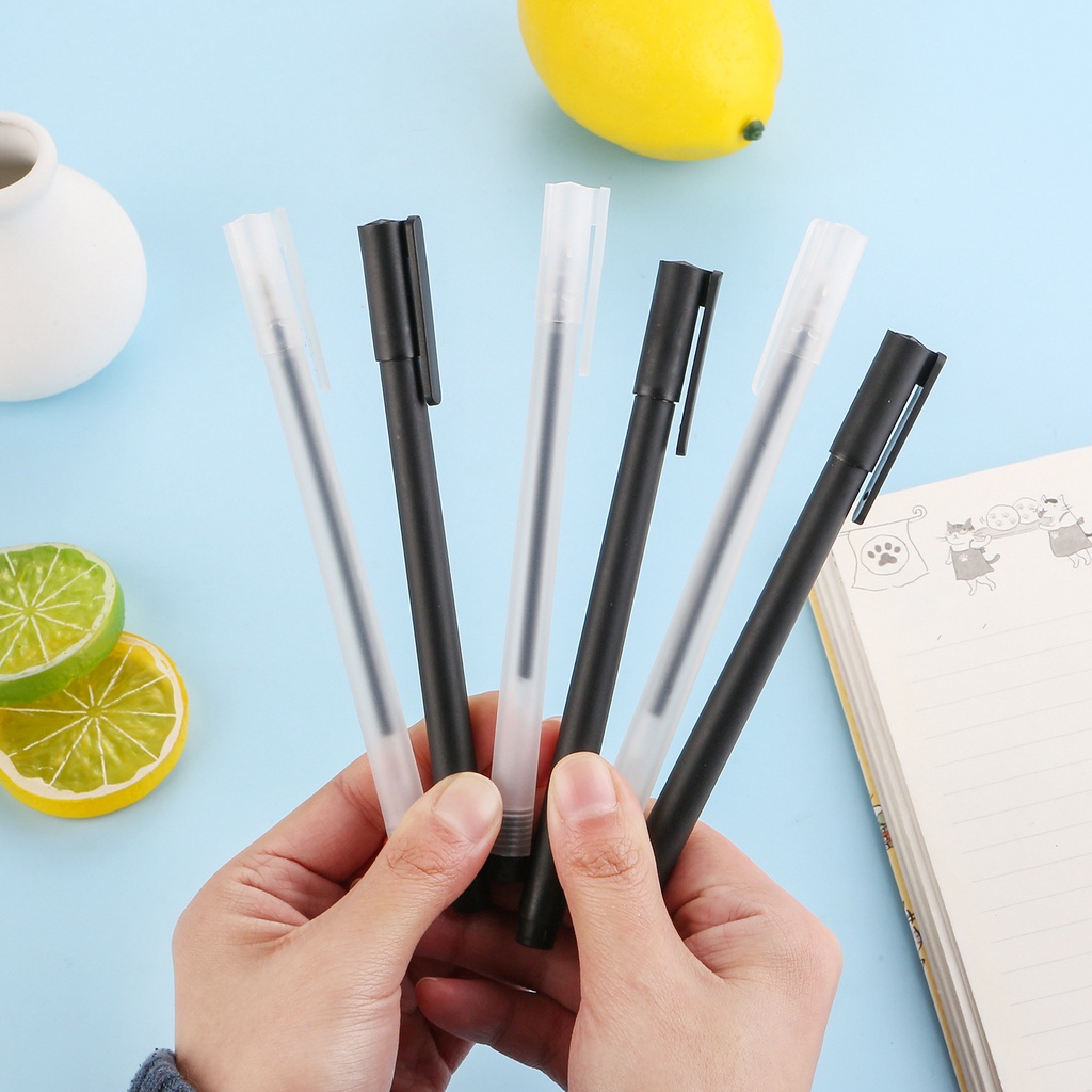 Bút bi bút gel 0.5mm Trong Suốt Ngòi Chất Lượng Cao