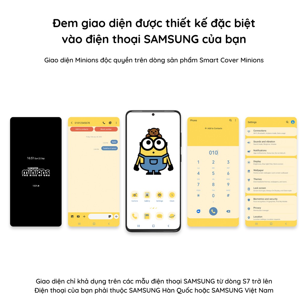 Smart Case Minions - ốp lưng SAMSUNG S20 / 20+ / S20 Ultra - Hãng SAMSUNG x ILLUMINATION