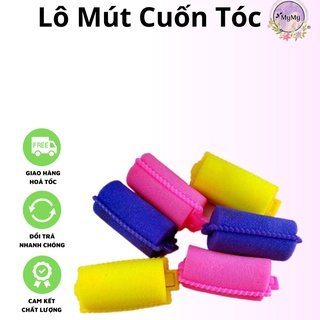 Ống cuốn tóc mút tạo kiểu đủ màu-lô cuốn tóc - Giao Màu Ngẫu Nhiên
