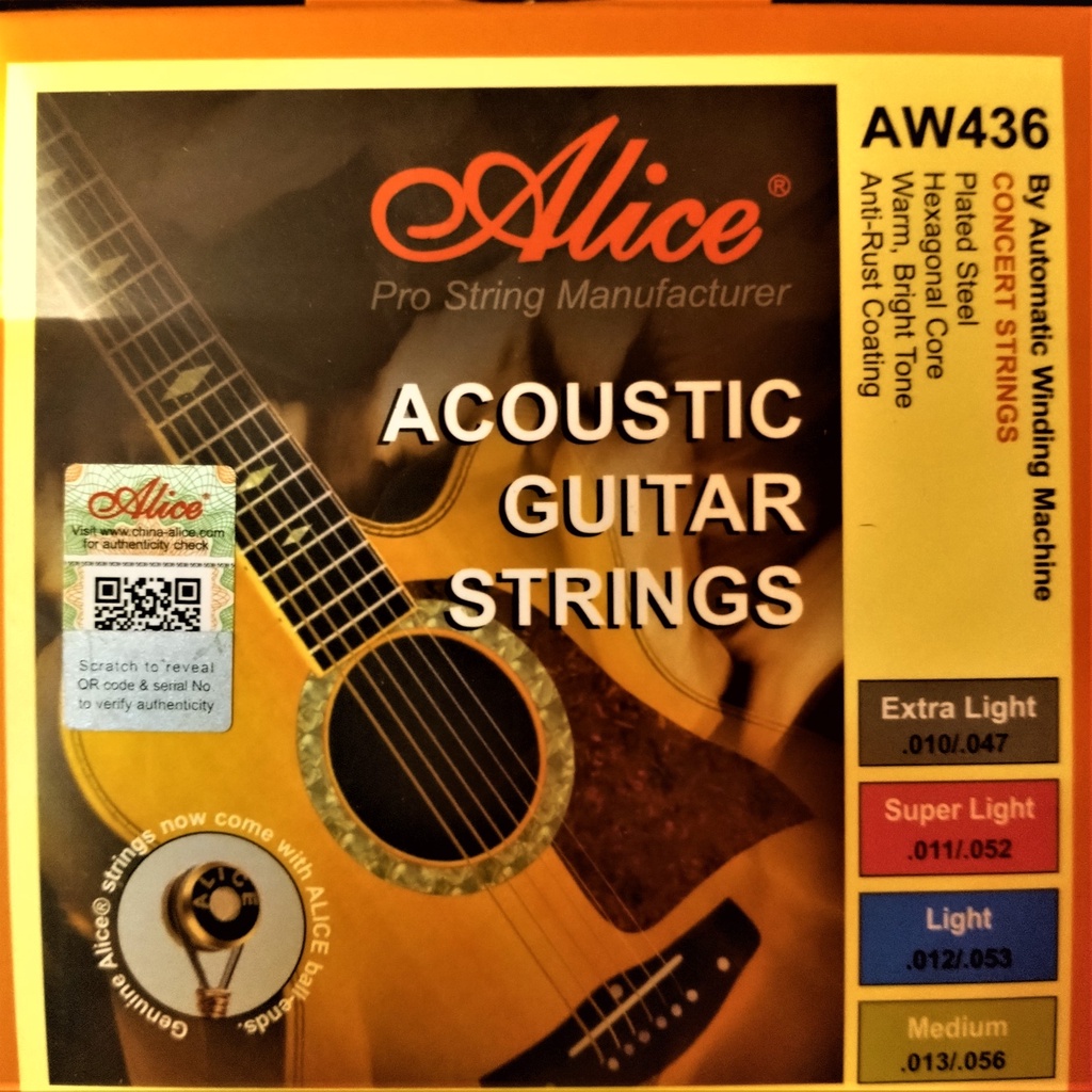 Dây Đàn Guitar Alice giá rẻ các dòng Alice A206, Alice AW432, Alice AW436
