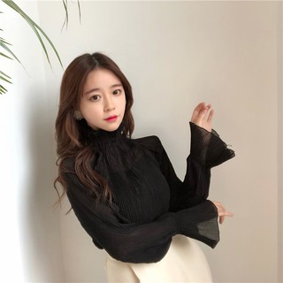 CiCi💎 Áo len xước tay loe [ORDER]