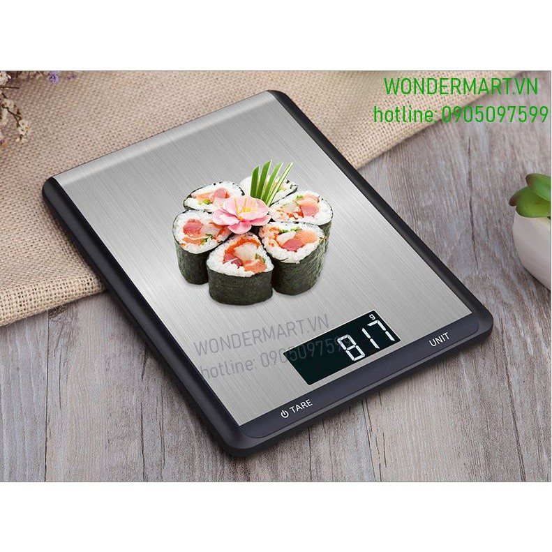 Cân điện tử Digital Scale CX-518 10kg nút cảm ứng màn hình LED cao cấp