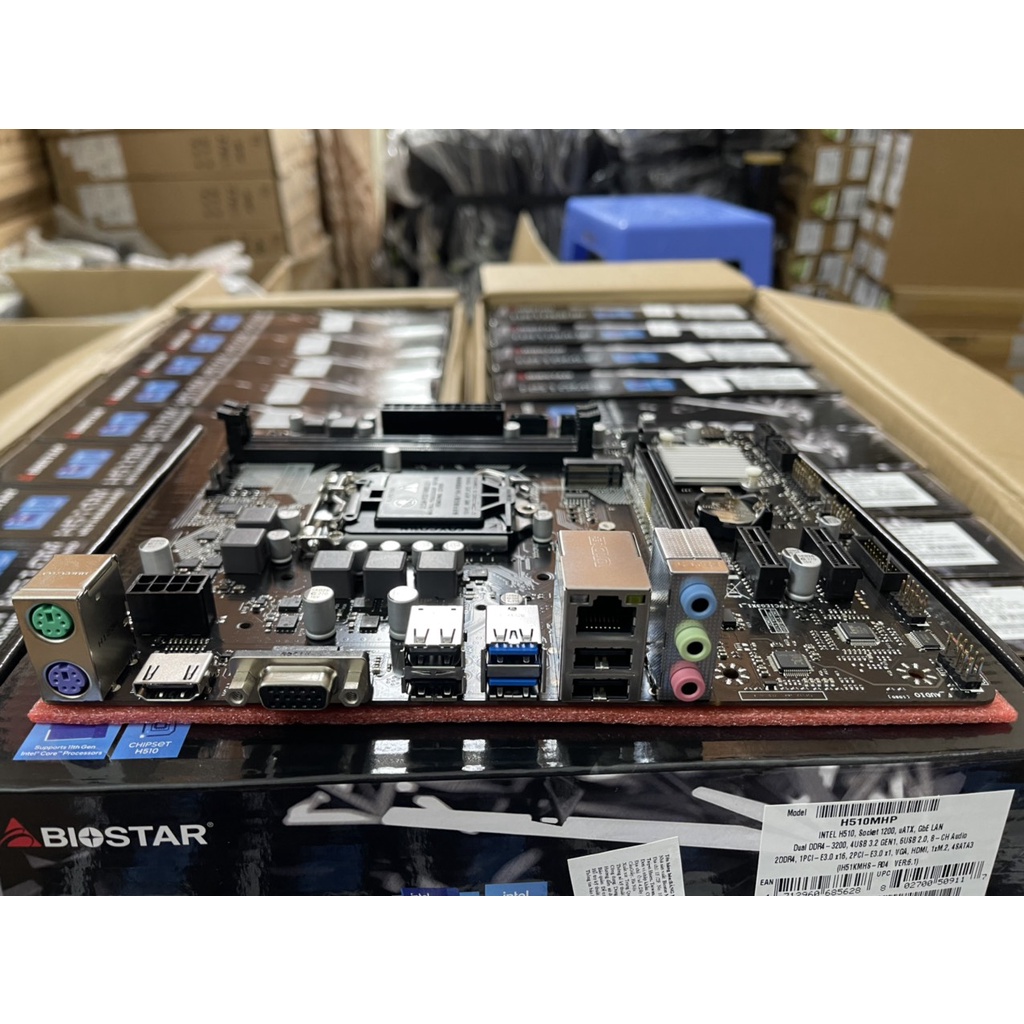 Mainboard Biostar H510MHP  Intel H510 Chipset, 2*DDR4, NVMe Gen3x4 M.2, LAN 1Gbe, VGA, HDMI