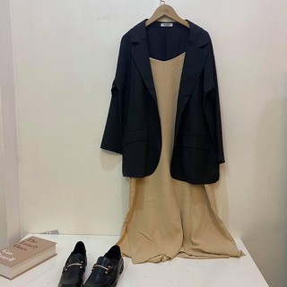 VEST vải thô form oversize có 2 màu