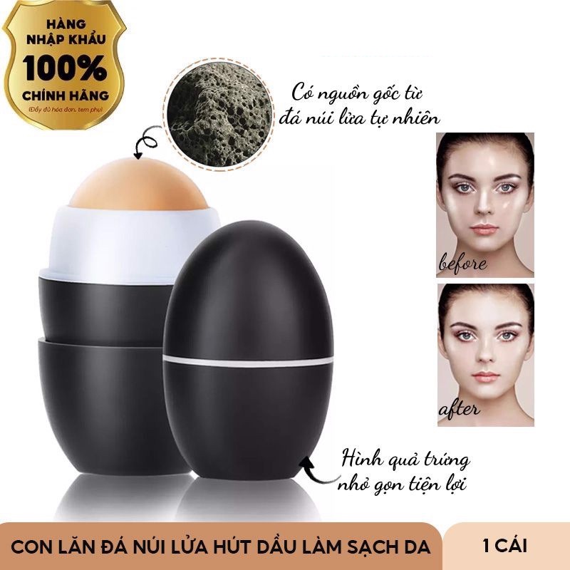 Con Lăn Đá Núi Lửa Hút Dầu, Làm Sạch Da RuiXinLi Oil Absorbing Roller