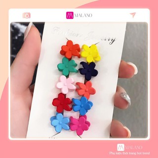 Kẹp Tóc Mái GALANO Kẹp Tóc Hàn Quốc Càng Cua Mini Hình Hoa Nhiều Màu Cho Bé Gái FAH-001253