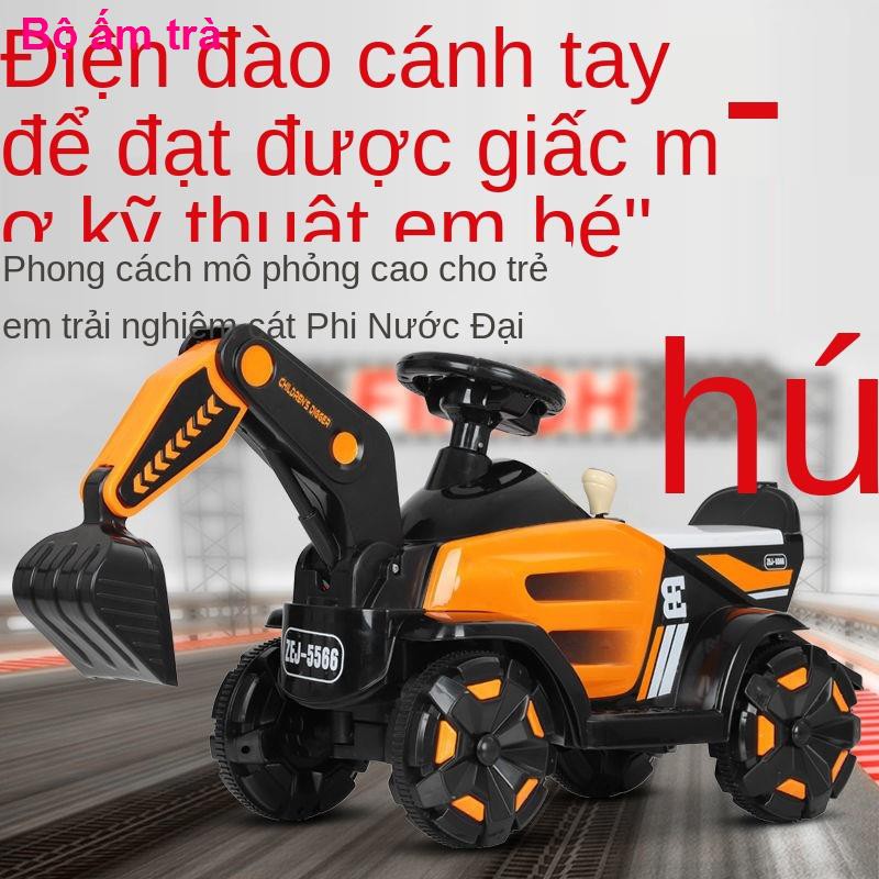 đồ chơi giáo dụcPhiên bản điều khiển từ xa điện trẻ em xe kỹ thuật máy xúc mua bán ô tô đồ chơi của cậu bé có th