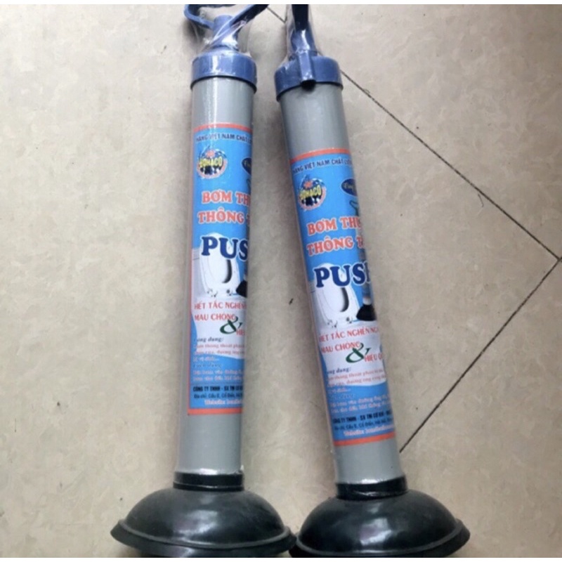 [COMBO] Bơm thông tăc bồn cầu + 1gói thông tắc + 1gói men bể phốt