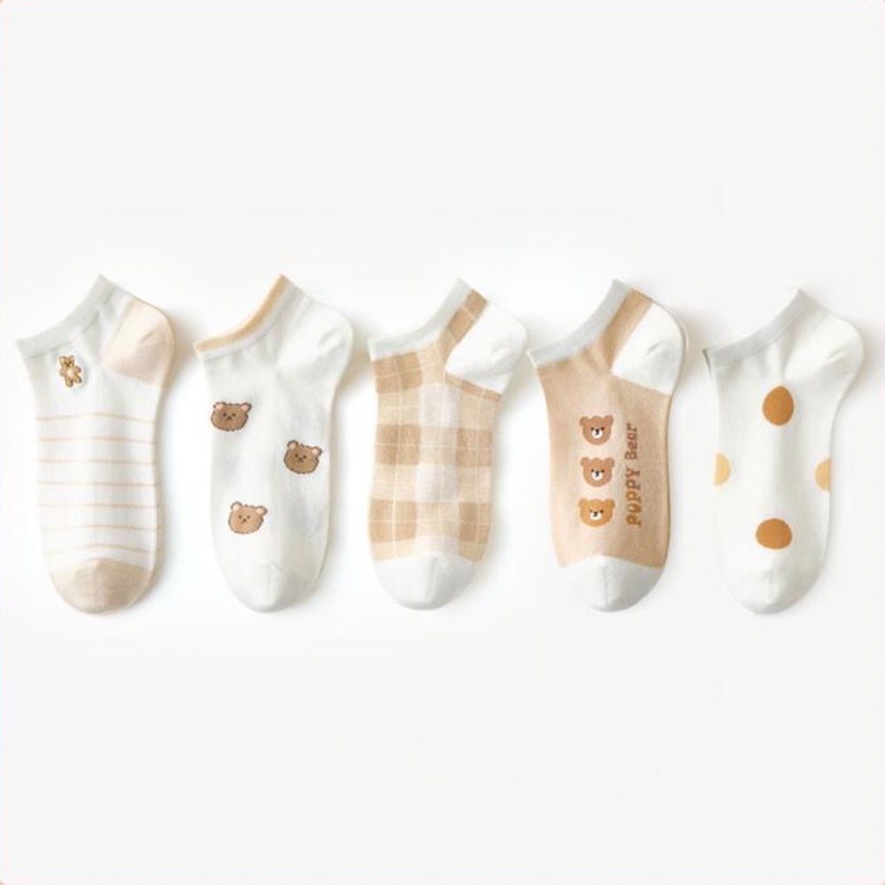 Tất vớ nữ cổ ngắn chất liệu cotton co giãn bôn chiều, thoáng khí chống hôi chân - Sope Shop