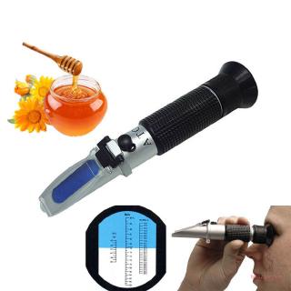 Dụng cụ kiểm tra độ ngọt cầm tay giúp đo lượng đường nước trong mật ong độ Brix 58-92% nồng độ nước 10-33%