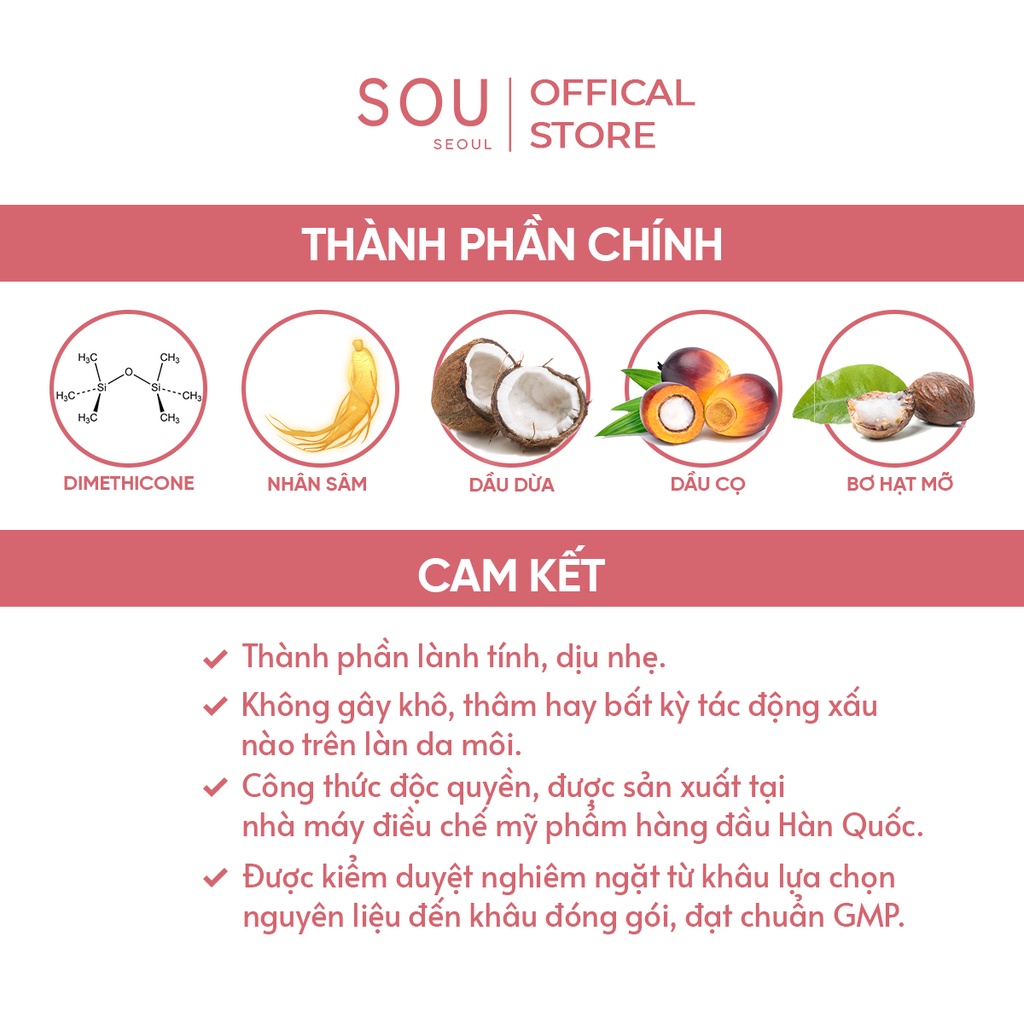 Son Kem Lì SOU No.6 - Màu Nâu Đỏ 7g, Mềm Mịn Lâu Trôi, Dưỡng Ẩm Môi Tối Ưu