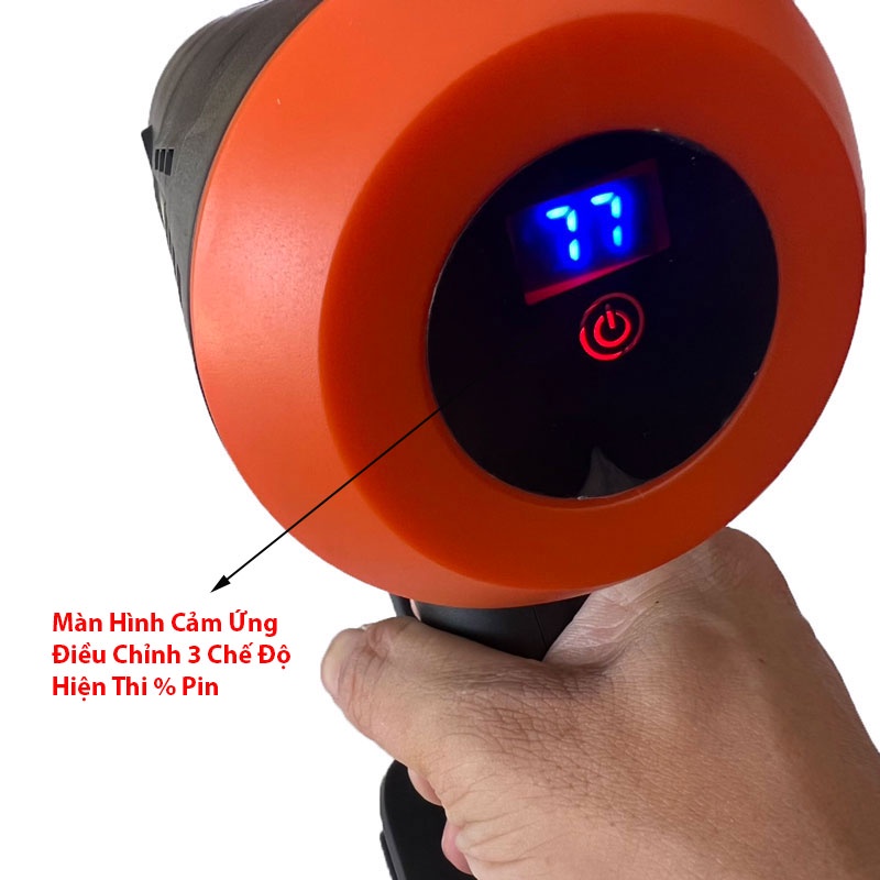 Máy Rửa Xe Dùng Pin 21v Yushan YSH-40075,Màn Hình Cảm Ứng Chỉnh 3 Chế Độ,Hiện Thị Pin,Động Cơ 775