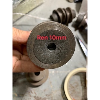 PULY gang 1 rãnh chuyên dùng dây curoa bản A đường kính ngoài 50mm, đường kính trục 12mm, 1 đầu ren 10mm