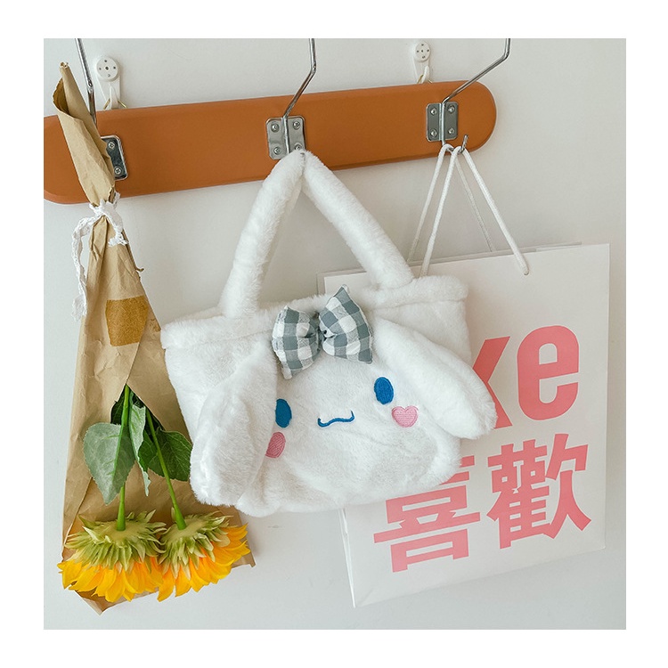 Túi xách phủ lông thiết kế dễ thương, phong cách Anime