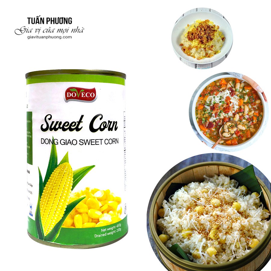 Ngô Ngọt Đồng Giao Doveco 450gr