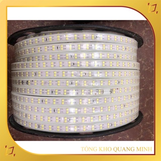 Đèn Led dây đôi 2835 ánh sáng vàng, ống nhựa 220V(bán theo m)
