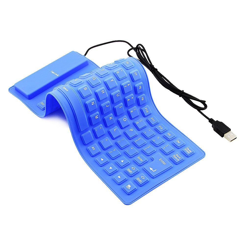 Bàn Phím Cuộn Silicone Dẻo Chống Thấm Nước Có Dây Usb Cho Pc Laptop Notebook