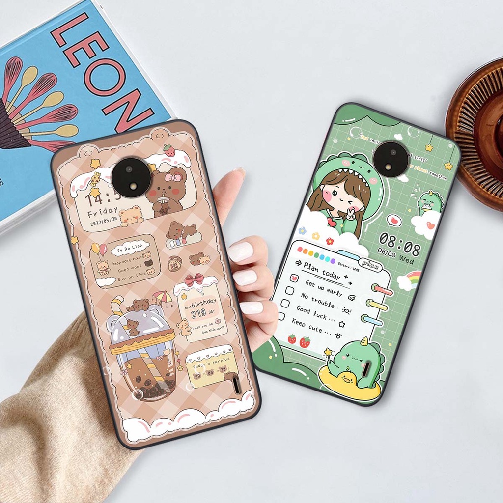 Ốp lưng Nokia C20 hình 3D gấu bear, thỏ cute hình nền đẹp