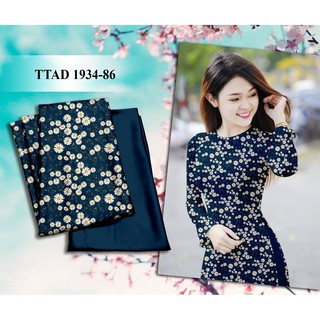 VẢI ÁO DÀI HOA CÚC NHÍ