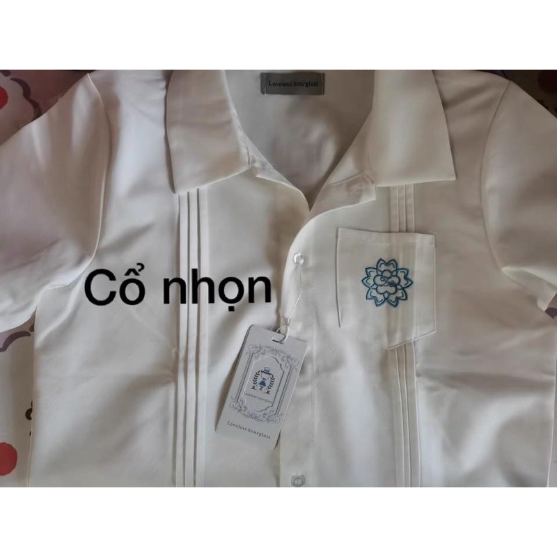 Áo sơ mi Blouse mặc cùng JK hãng Loveless Hourglass