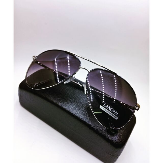 Kính nam Langpai tròng tím đen, tròng nâu kiểu Phi Công siêu đẹp siểu rẻ siêu bền | BigBuy360 - bigbuy360.vn