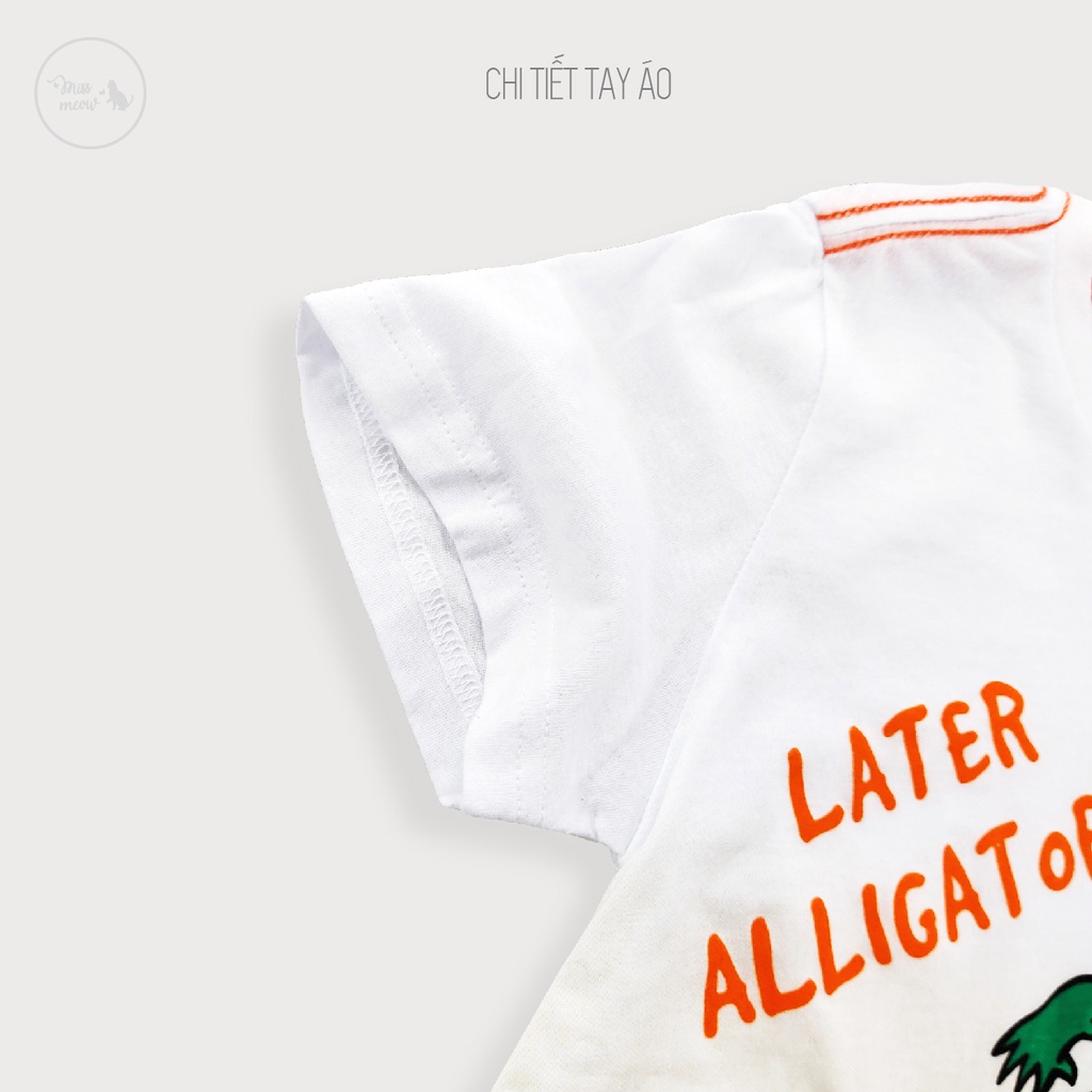 Bộ Cotton Bé Trai Bigfox, Đồ Bộ Trẻ Em LATER ALLIGATOR Hàng Chất Cotton Xuất