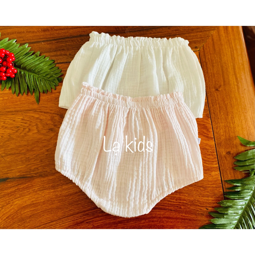 Quần bí vải xô muslin cho bé