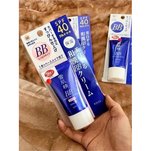 [Hàng_Nhật]  Kem nền chống nắng BB Kose Cream Sekkisei White BB Cream 30G