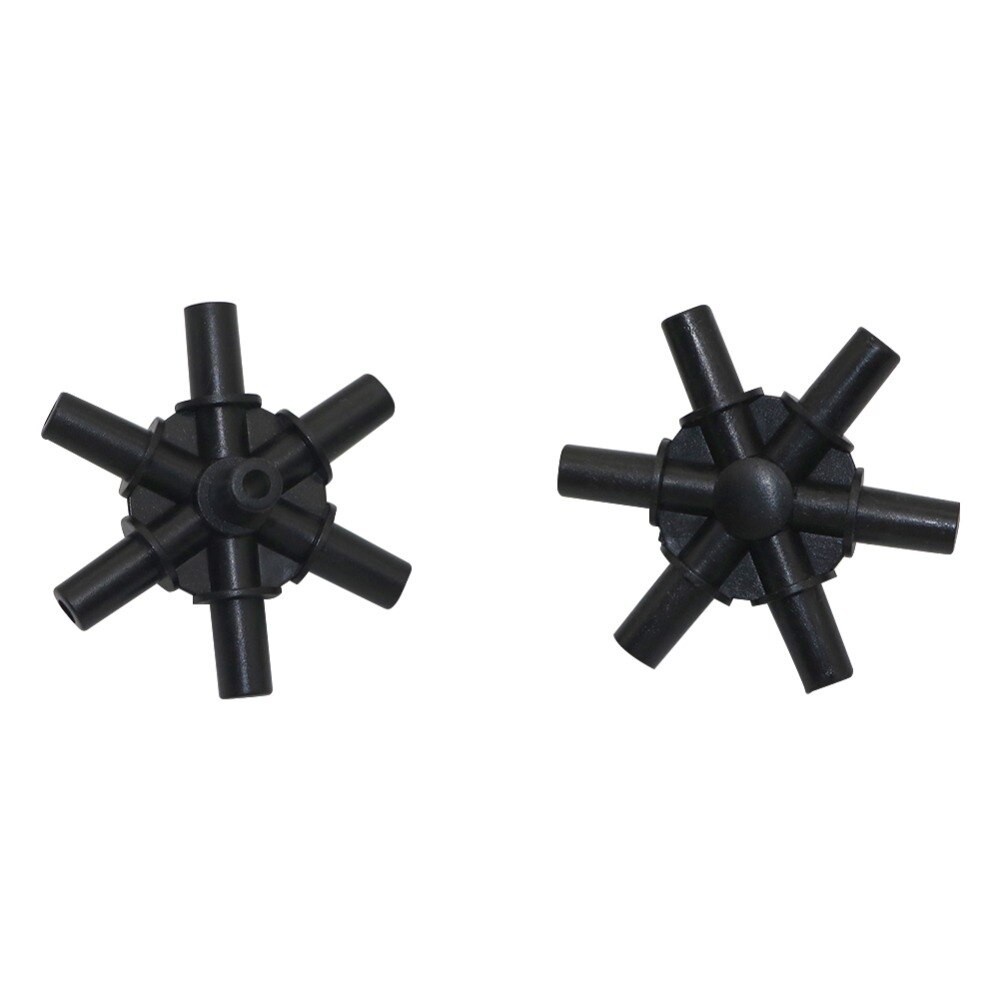 Đầu nối phân nhánh 6mm trơn gắn béc phun sương, phun mưa