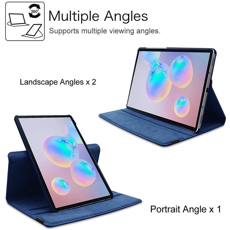For Samsung Galaxy Tab S7/S8/ S7 FE /S7Plus/S8PLUS 12.4 inch Case SM-T870 T7875 SM-T970 T975 Tablet Cover 360 Rotating Bracket Flip Leather Cover