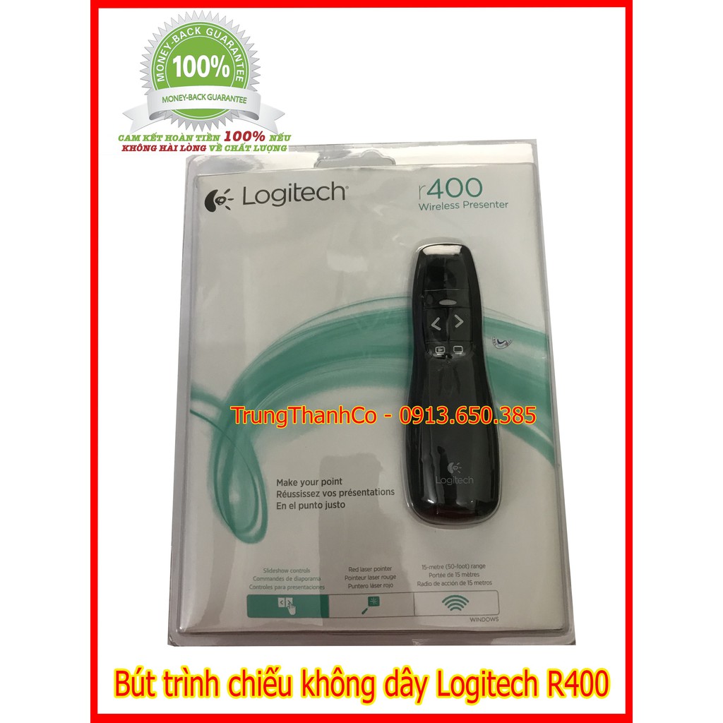 Bút Trình Chiếu Không Dây Logitech R400