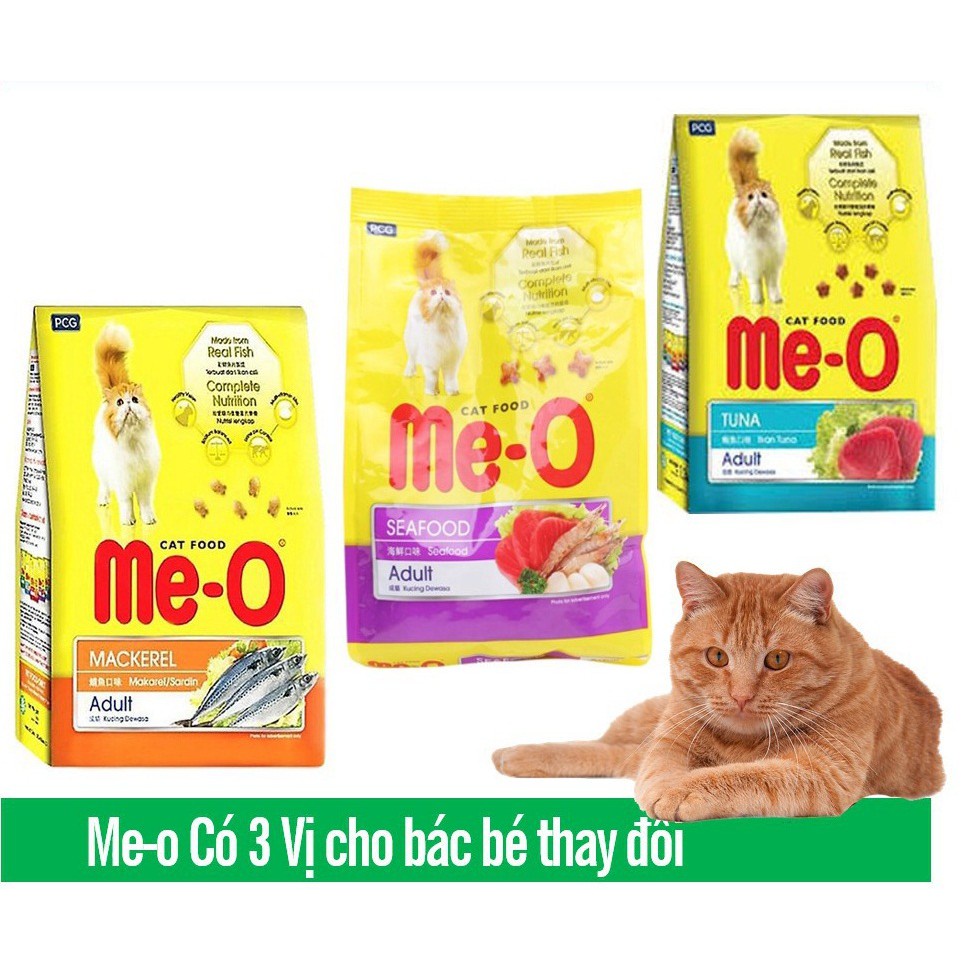 Me-o gói 350g Thức ăn cho mèo vị CÁ NGỪ & HẢI SẢN & CA THU