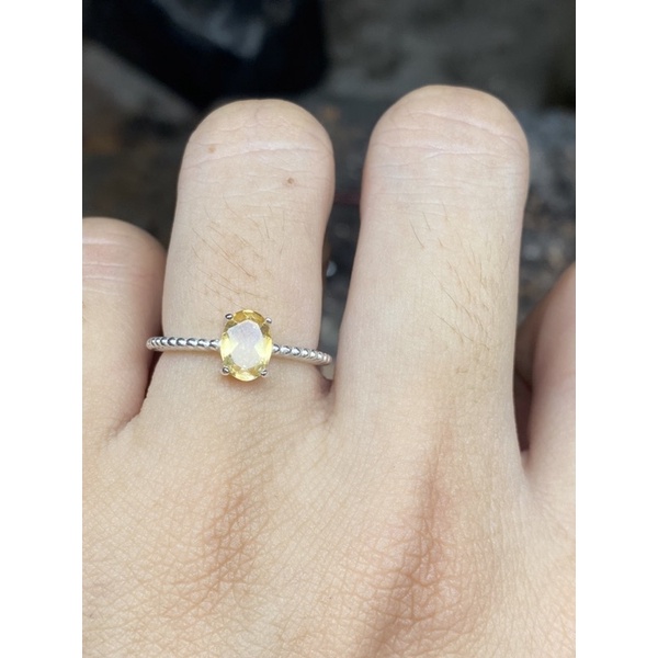 Nhẫn bạc 950 đ.á c.i.t.r.i.n T.A v.à.ng!