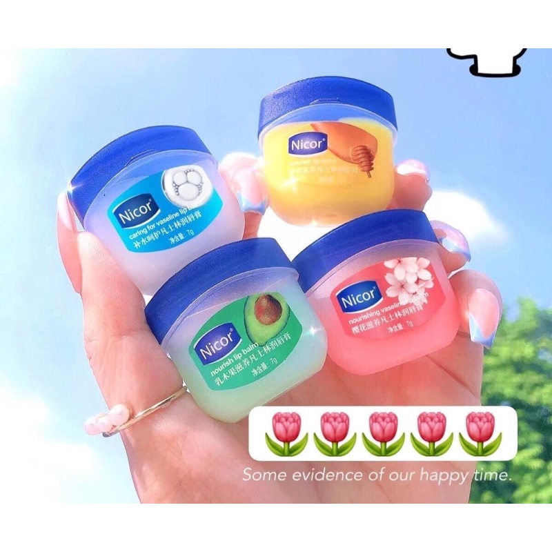 COMBO 4 Hủ dưỡng môi vaselinee